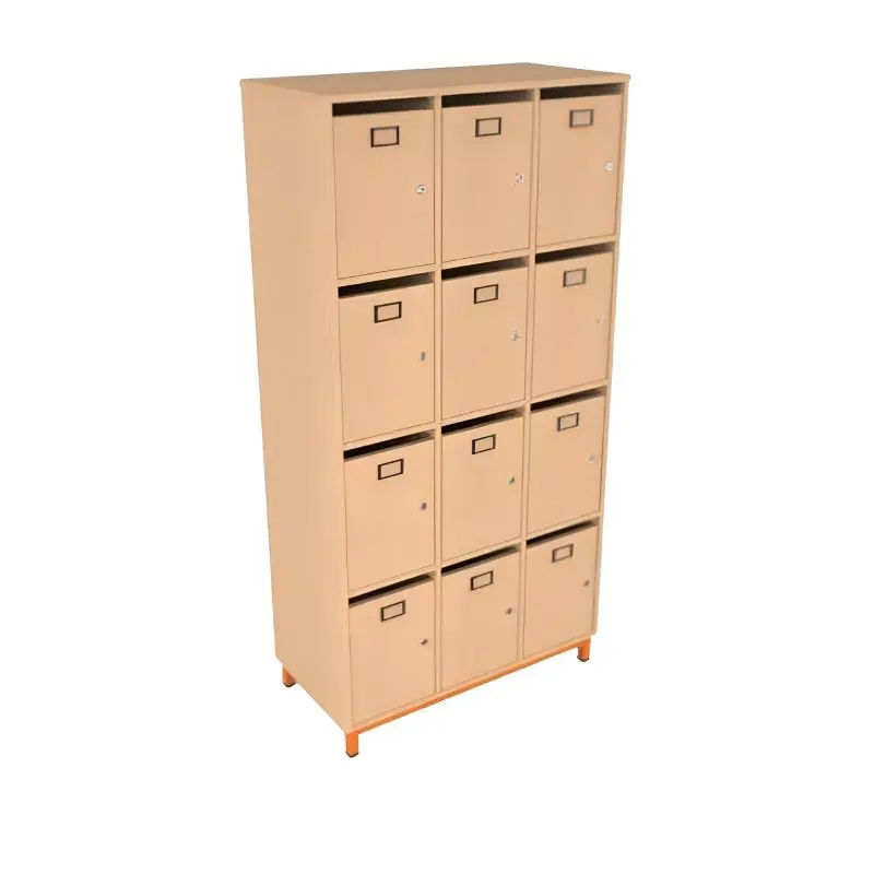 Meuble professeur 12 cases avec passage courrier