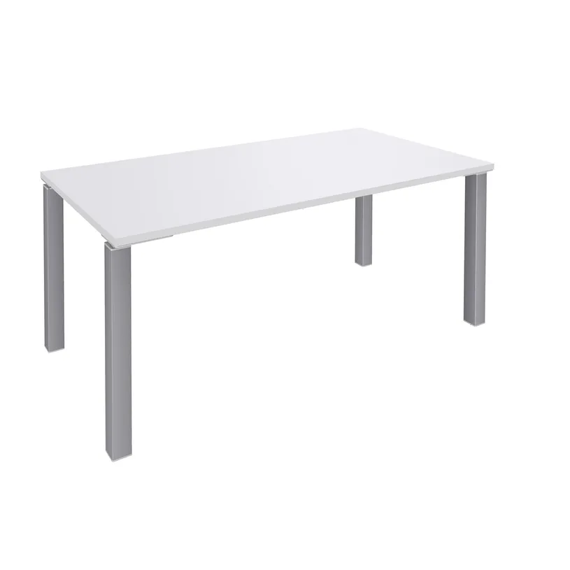 [SPH-BDE704096] Bureau droit EXPRIM 4 pieds (Blanc perle, 160 cm)