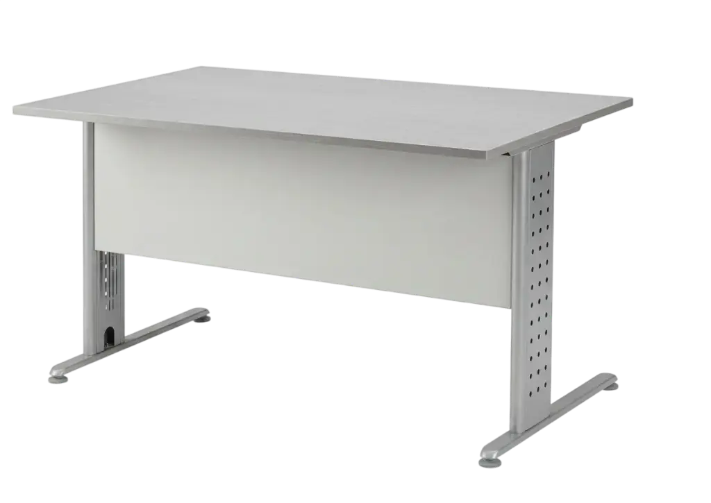 Bureau droit avec voile de fond