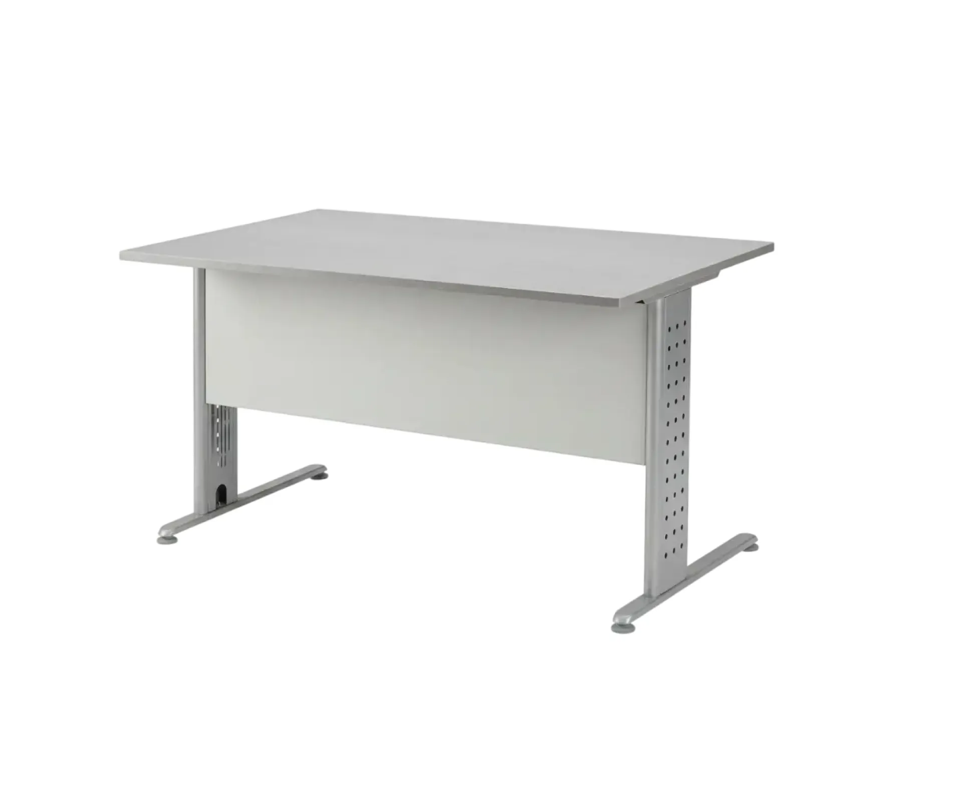 [SPH-BD265389] Bureau droit avec voile de fond (Chêne clair, 160 cm)