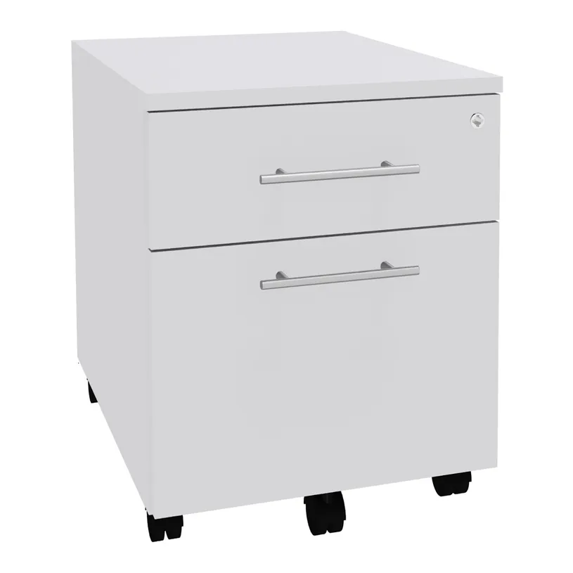 Caisson de bureau sur roulettes – 2 tiroirs dont 1 dossier suspendu
