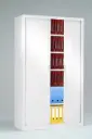Armoire haute à rideaux métallique - 120 × 43 × 198 cm