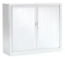 Armoire basse à rideaux métallique - 120 × 43 × 105 cm