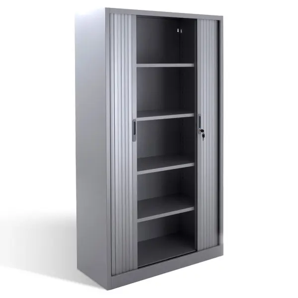 Armoire haute à rideaux monobloc Éco
