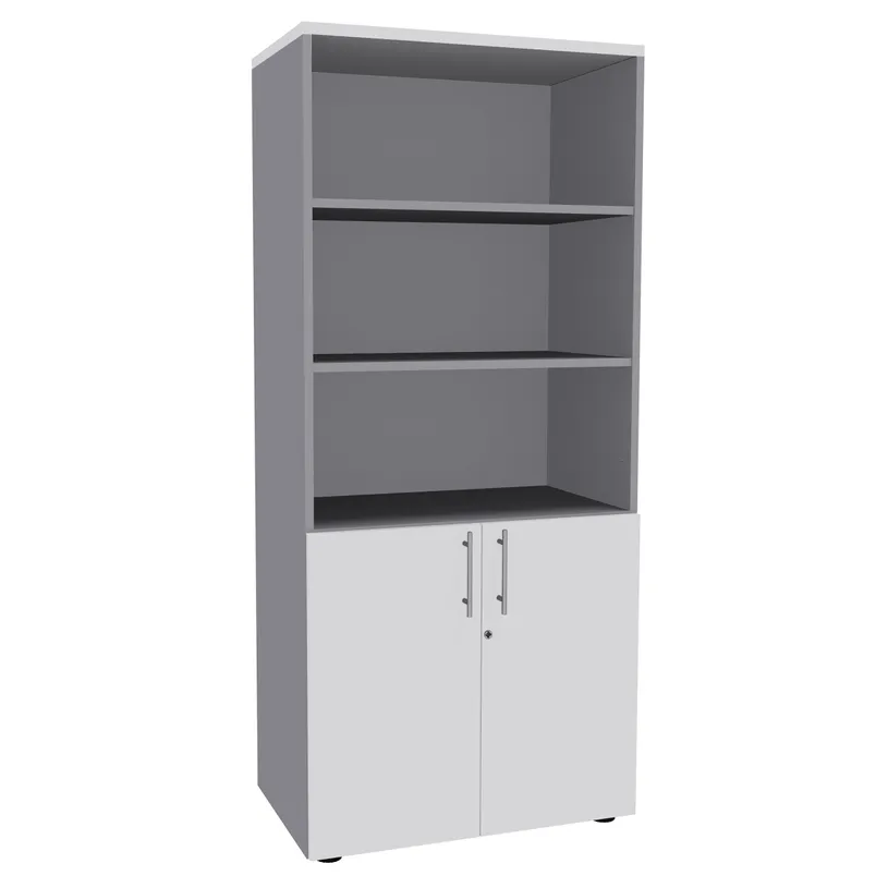 Bibliothèque haute IDRA/DUAL avec 2 portes basses