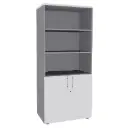 Bibliothèque haute IDRA/DUAL avec 2 portes basses