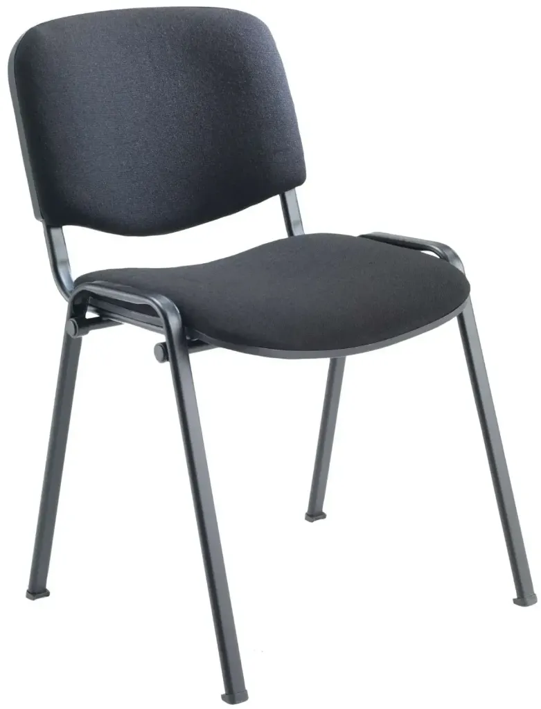 Chaise de conférence empilable en tissu