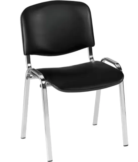 Chaise multi-usages empilable piètement chromé