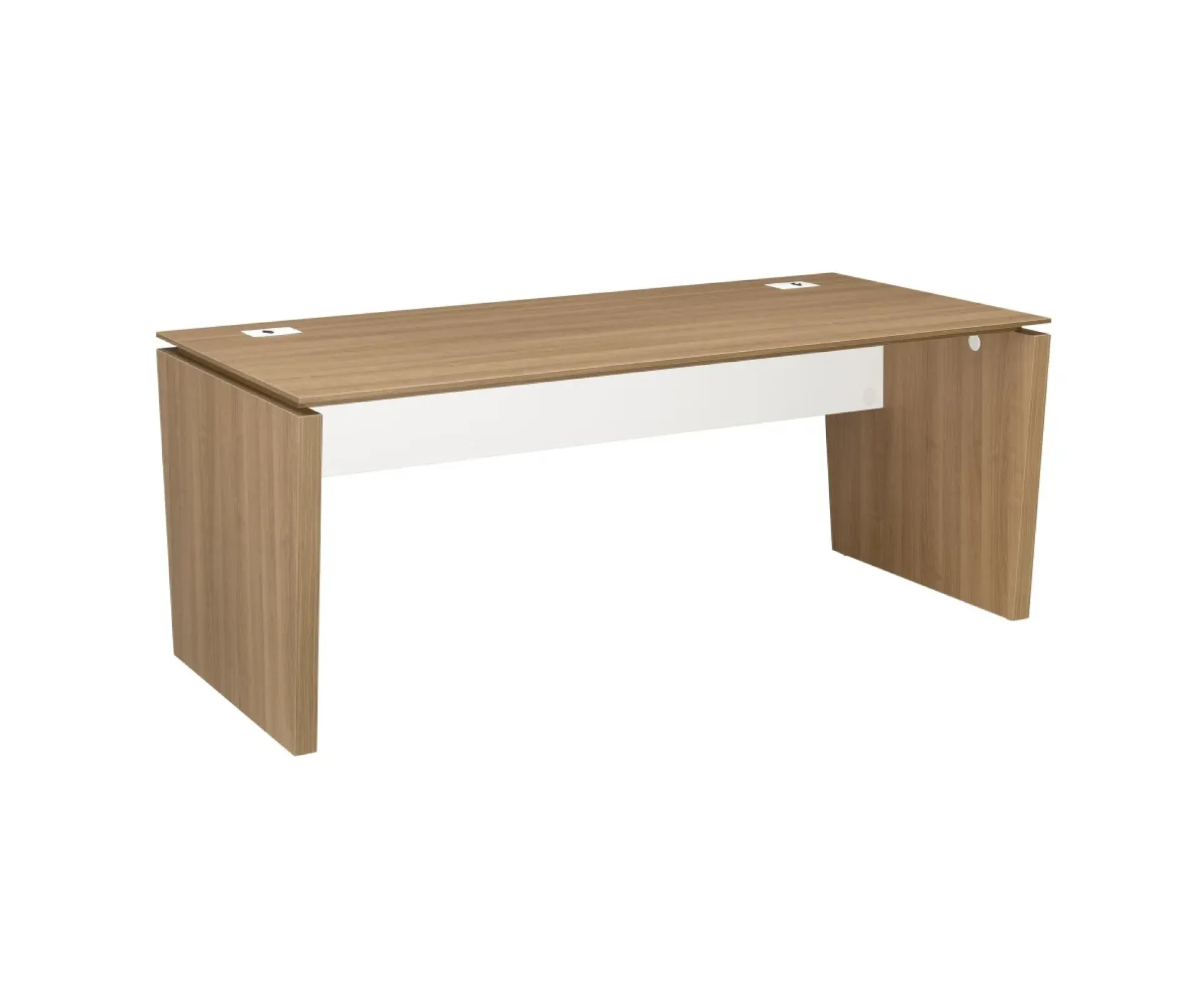 Bureau droit XENON à piètement panneaux