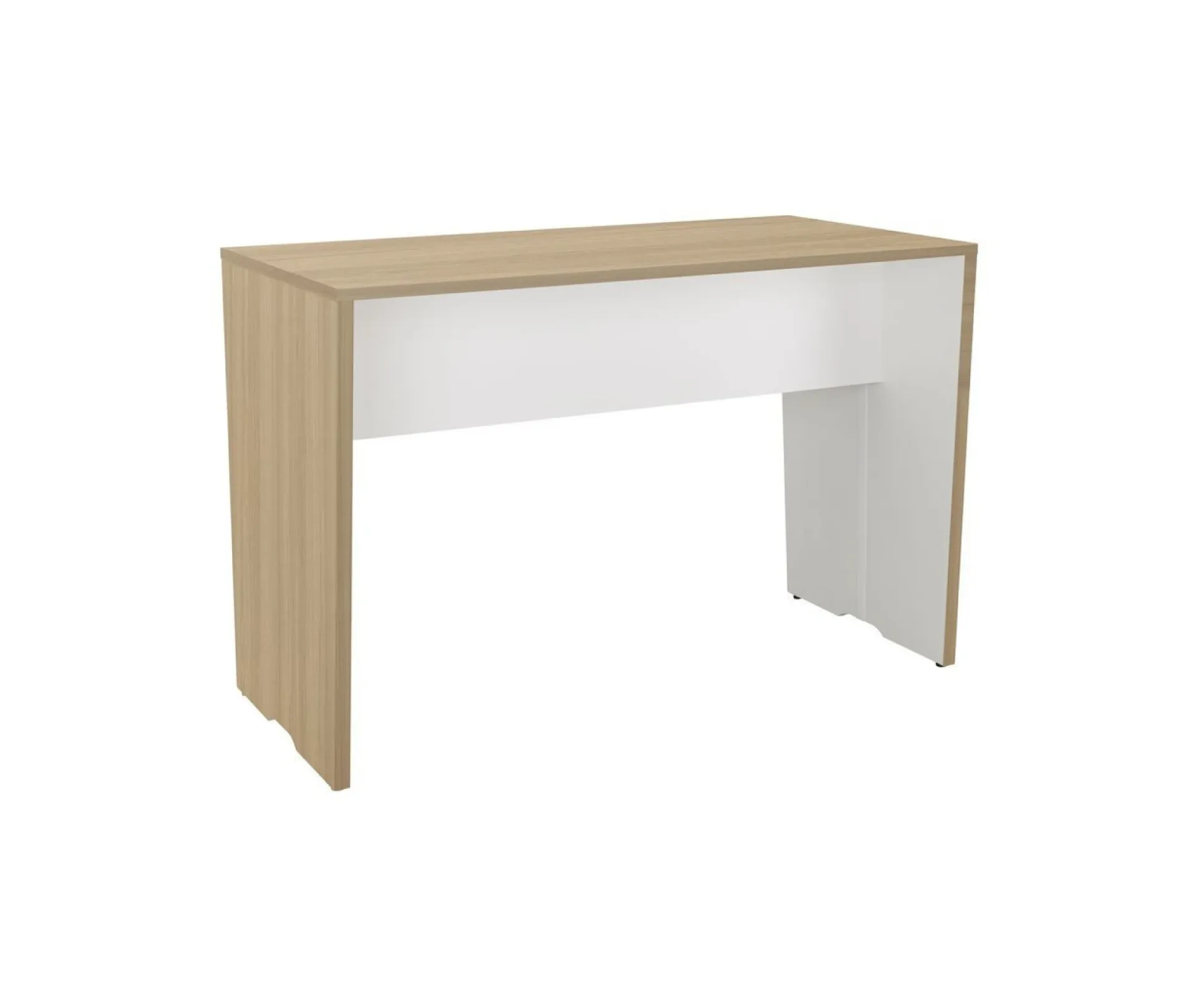 [SPH-THCR384535] Table haute connectée pour réunion (Merisier)