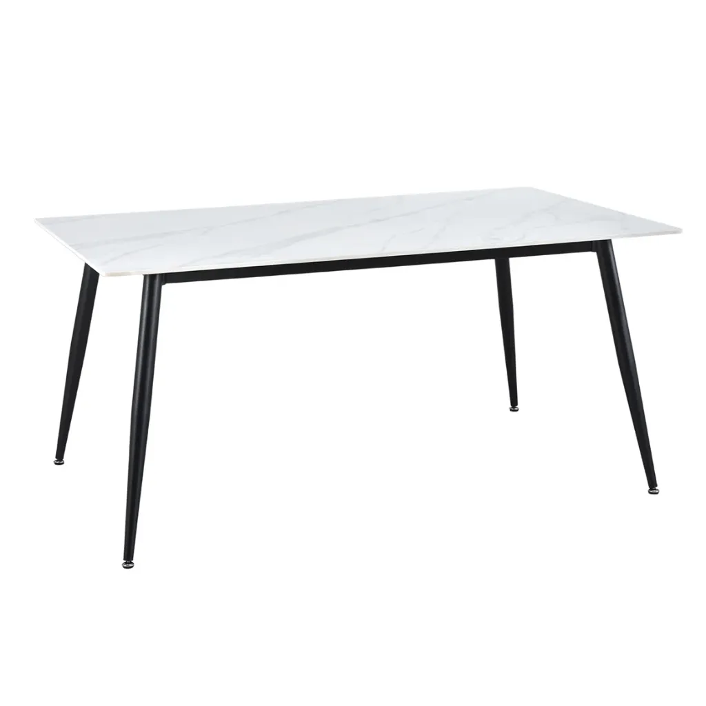 [ST-S07W] Table Marbre STS07W Noir et blanc