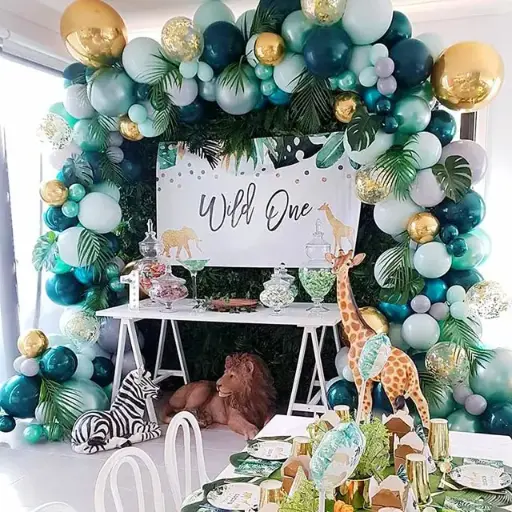 [SPH-ARCH025] Kit Arche de Ballons Jungle Safari 167 Pièces 