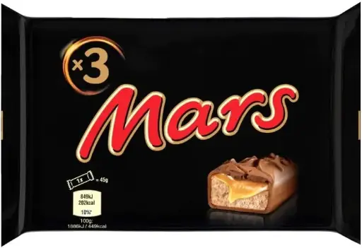 [SPH-BCLC20012] MARS - Barres Chocolat au Lait et Caramel - 3 Barres de 45G