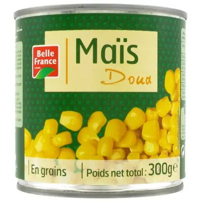 [SPH-MG11160] BELLE FRANCE - Maïs En Grains, Boîte De 300 G