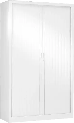 [SPH-KYOTO180x90] Armoire Métallique à Rideaux 180 x 90 x 40cm Blanc
