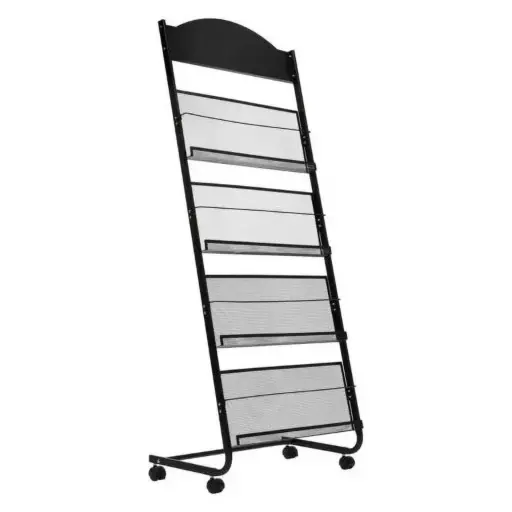 [SPH-PMMT] Presentoir Magazine Mobile 4 Tablettes A4