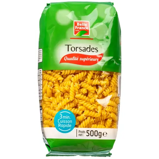 [SPH-BLTC50199] BELLE FRANCE - Torsades Cuisson 3 Minutes 500 G