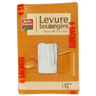 [SPH-BFSLB55657] BELLE FRANCE - Sachets De Levure De Boulanger  6 X 5 G