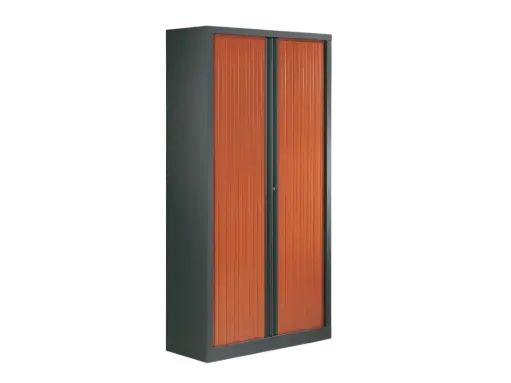 [SPH-ARHMCA] Armoire rideau haute merisier corps anthracite 1980 X 1200 X 450mm