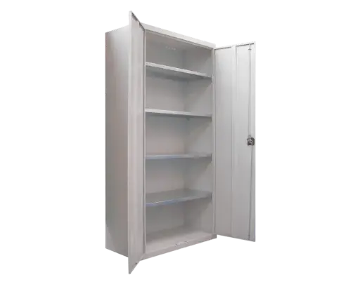 Armoire d'atelier en métal à 2 portes – 198 × 120 CM